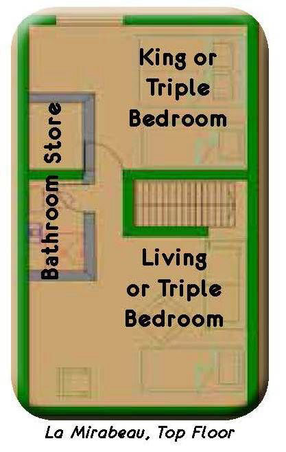 Loire Valley Villa La Mirabeau Top Floor Plan
